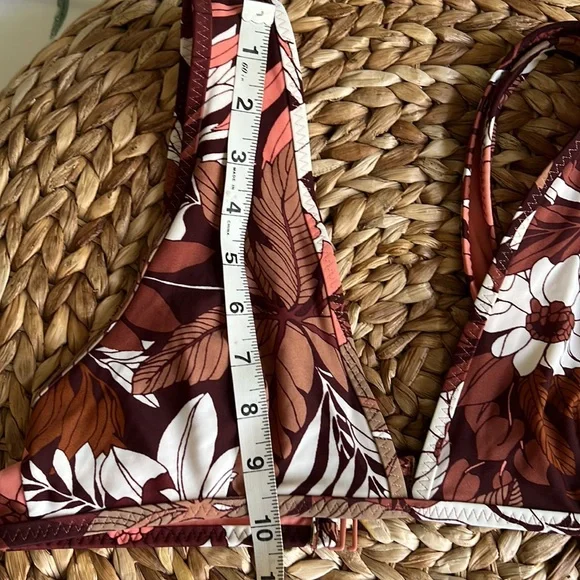 Aerie Brown Flowers Bikini. - Picture 11 of 11